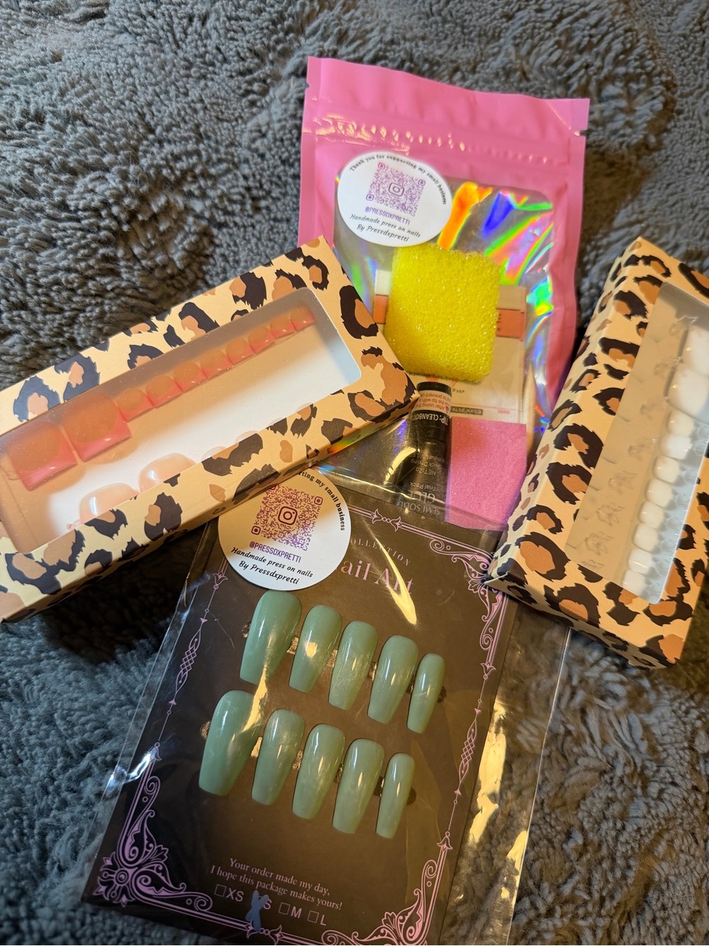 False Nail Set - Mint Green Press-On Nails